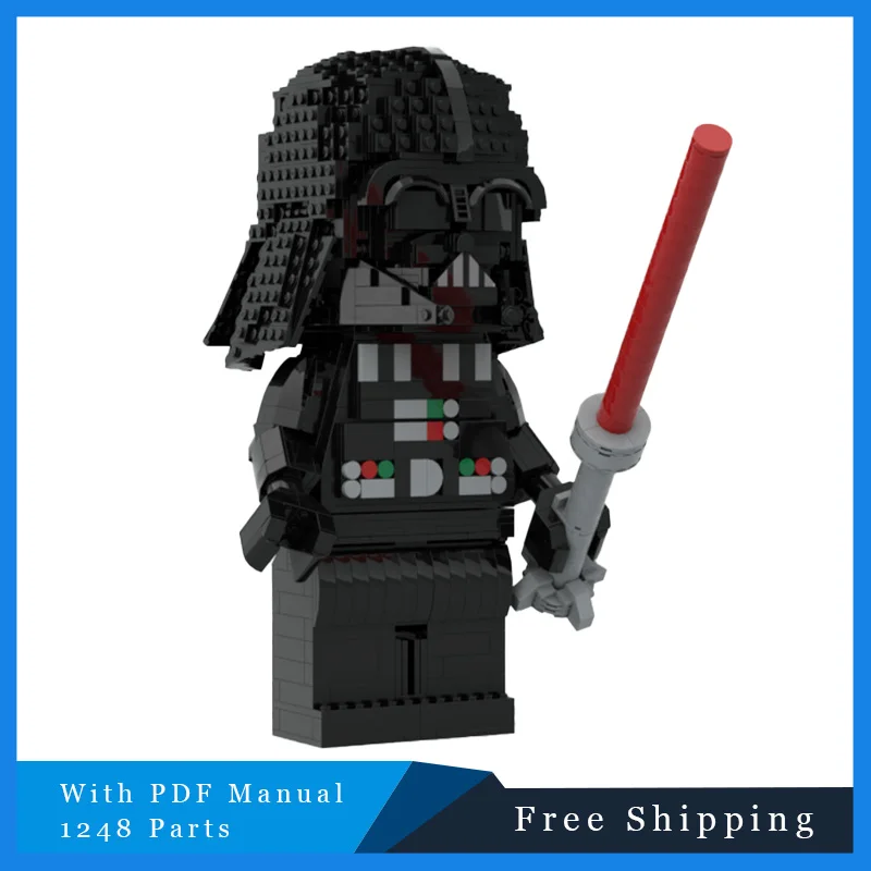 

1248 PCS Star Battle Series Vader giant minifigure Building Blocks Creative Bricks Model Children DIY Assembly Display Toy Gifts