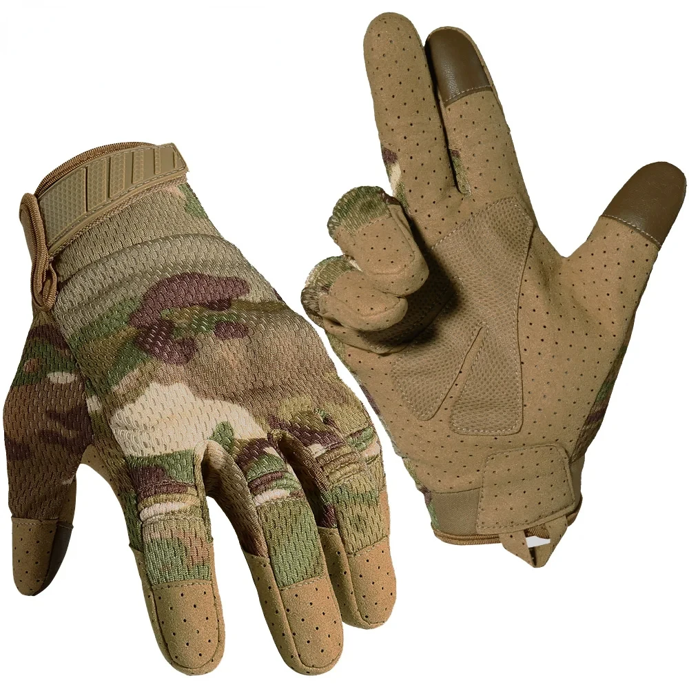

Camo Touch Screen Tactical Gloves Outdoor Hunting Shooting Sports Cycling Combat Airsoft Hiking Camping Bike Non-slip Equipment