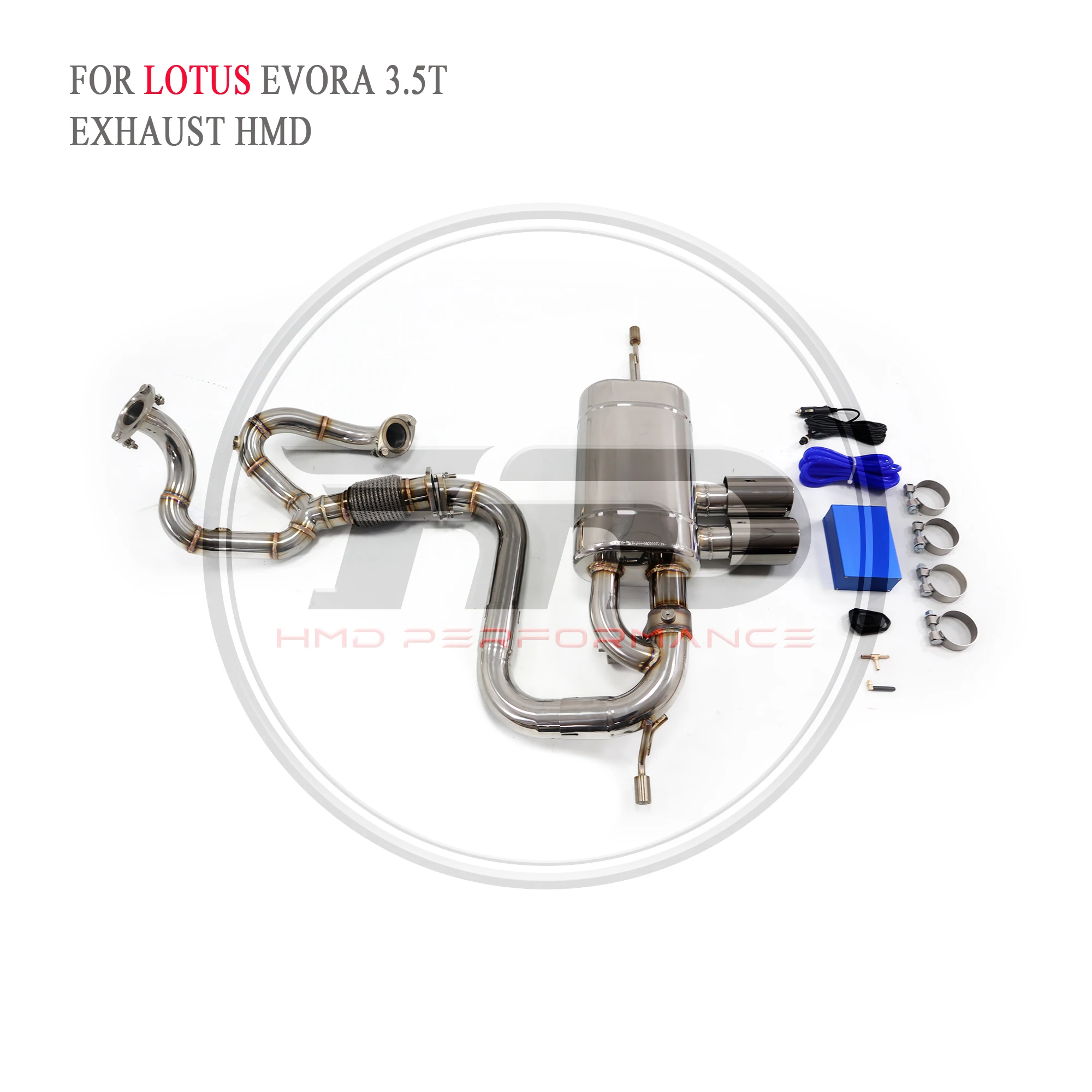 HMD Exhaust System Stainless Steel Performance Catback for Lotus Evora 3.5T Muffler With Valve