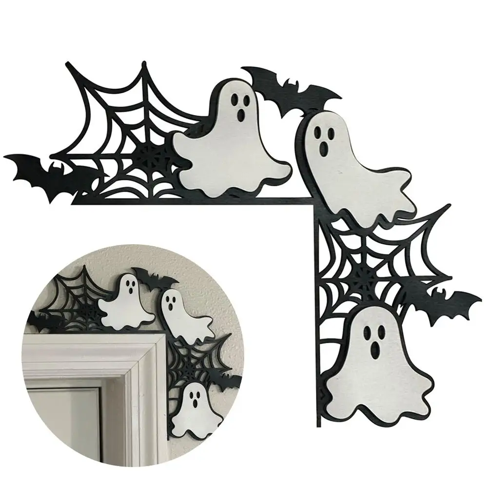 Halloween Boxwood Ghost Pumpkin Mysterious Witch Halloween Decoration Artware Festive Party Atmosphere Increase Frame Door H5R0