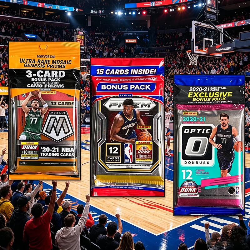Genuine Panini NBA Basketball Trading Cards Ticket Hoops Prizm Optic Mosaic Fat Pack White Box Official Licensed Collection view 2