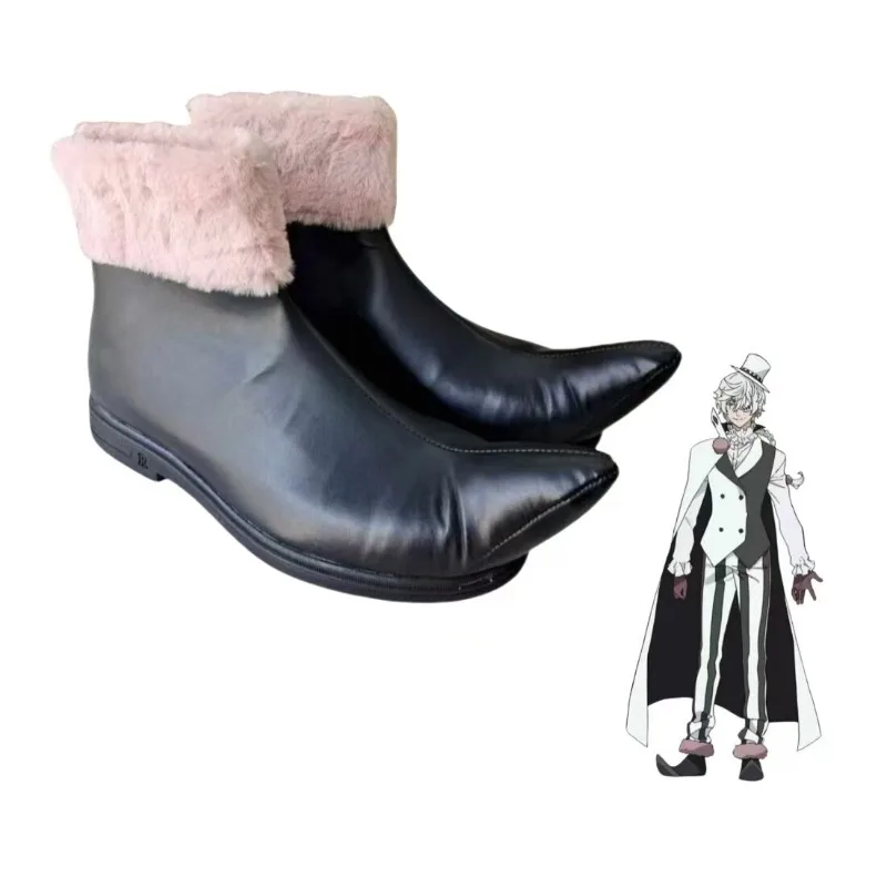 Nikolai Gogol Cosplay Shoes Anime Bungou BSD Season 4 Nikolai Cosplay Boots Halloween