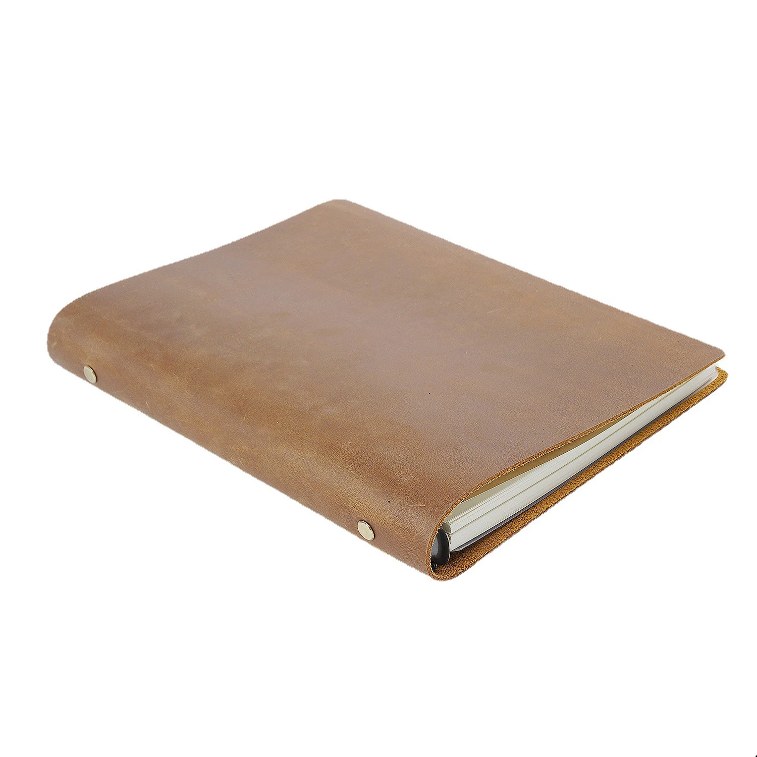 B5 Loose-leaf Cowhide Notebook Retro Handmade Top Layer Cowhide 9-hole Thickened Sketchbook Diary to Send Friends as a Gift Note