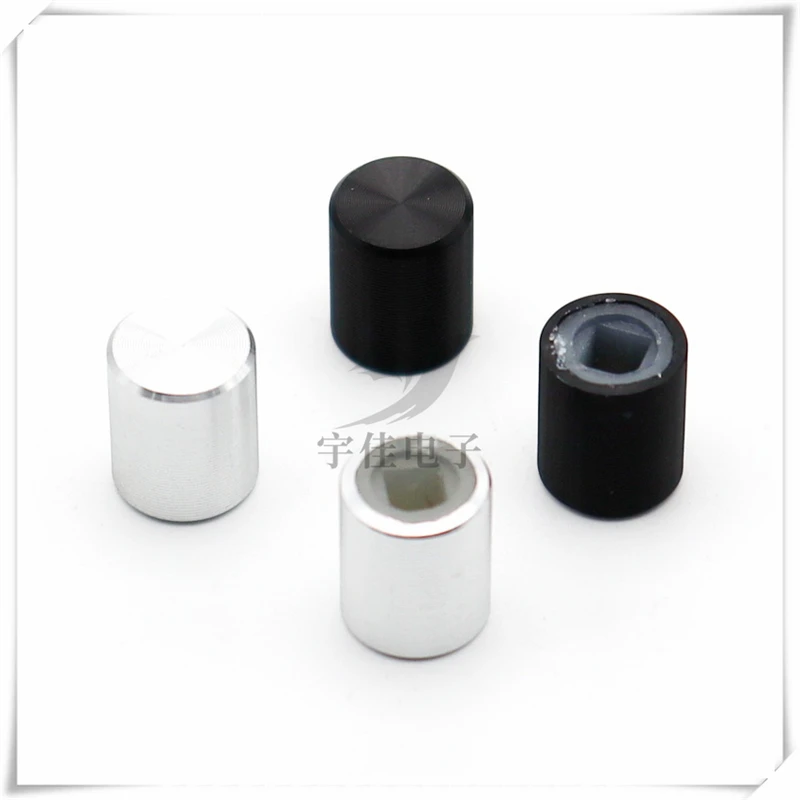 2PCS 8.5×10 Aluminum Alloy Cap Amplifier Electrical Appliance Electronic Equipment Button Cap Light Touch Power Switch Cap