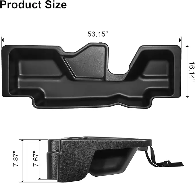 

Новый пластиковый ящик для хранения под сиденьем для Ford F150 2015-2024 гг., автозапчасти, аксессуар для ящика для инструментов