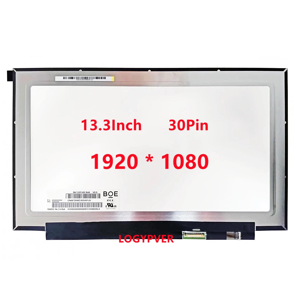 fhd 1920x1080 30pin magro ips n133hce eaa b133han066 nt133whm n48 nv133fhm n63 matriz de tela lcd portatil para asus s330 133 01