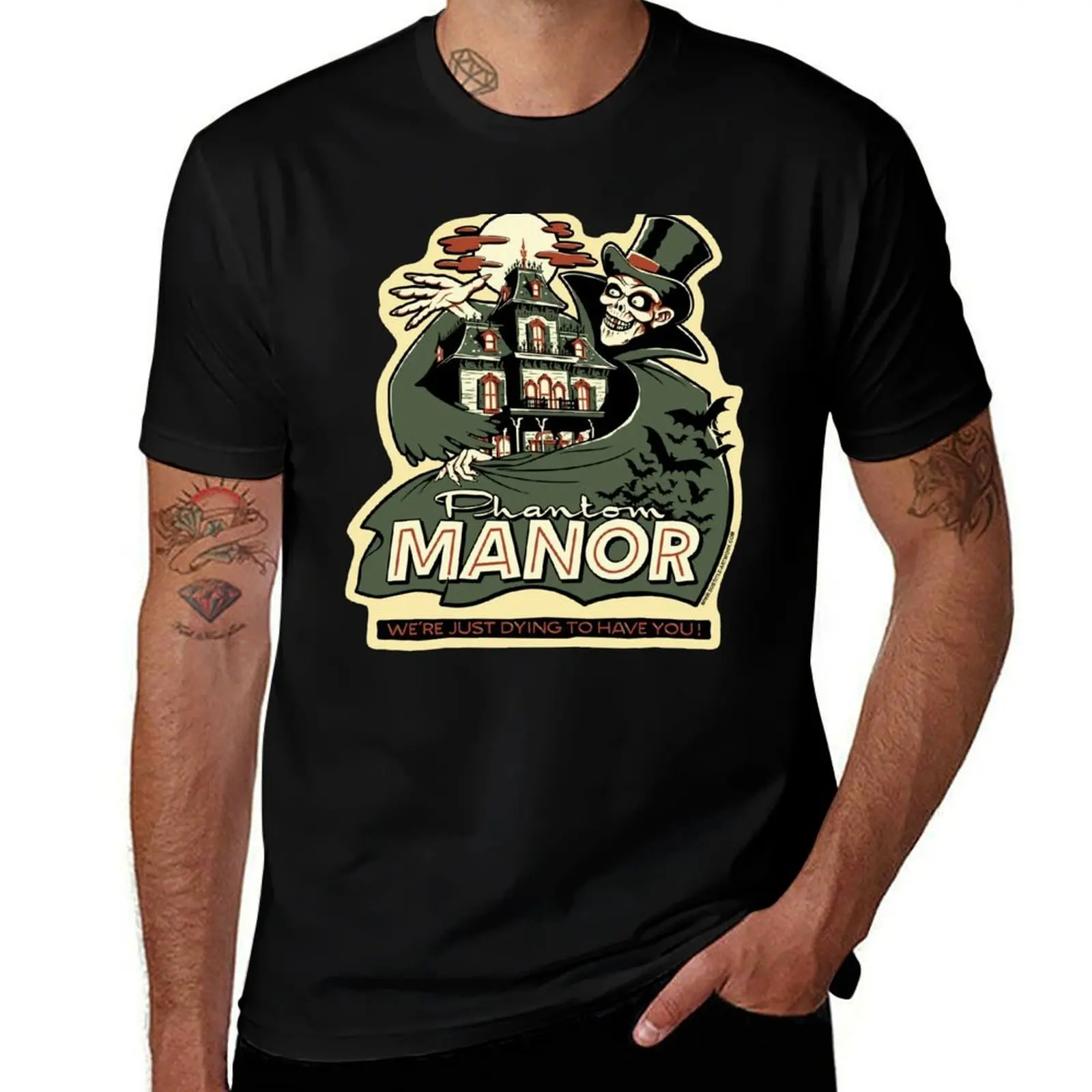 Phantom Manor - green T-Shirt Regular Fit Plain Tee Shirt T-Shirt