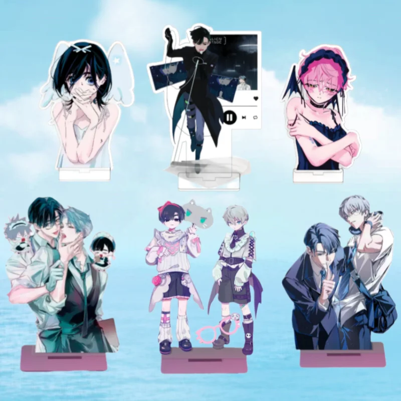 Standee de Acrílico de Anime para Alien Stage Luka Siclon Miso Uke Misa Doyun, Decoración de Escritorio Hecha a Mano, Versión de Regalo para Escritorio