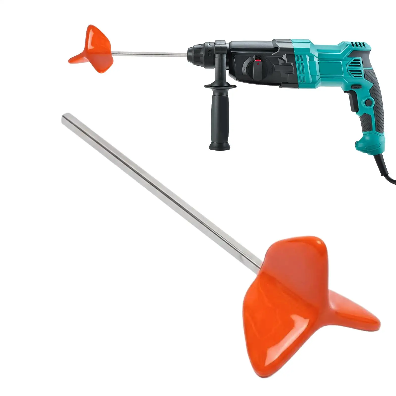 Resin Mixer Non-Stick Heavy Duty Mud Mixer For Drill For Painting Concrete Work Mortar Masonry Homeowners Construction Art