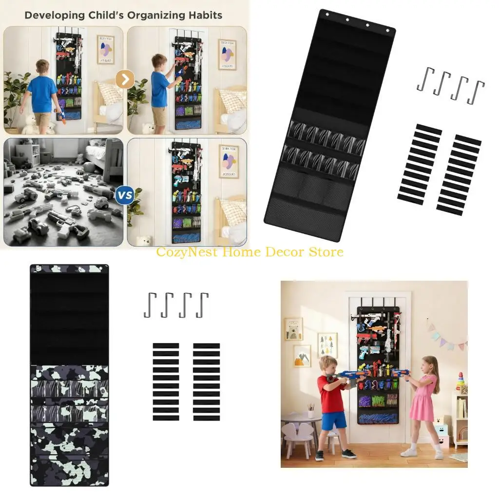 92MF Large Capacity Toy Storage Planner For Rifles And Accessories Wall Mounted University Substance