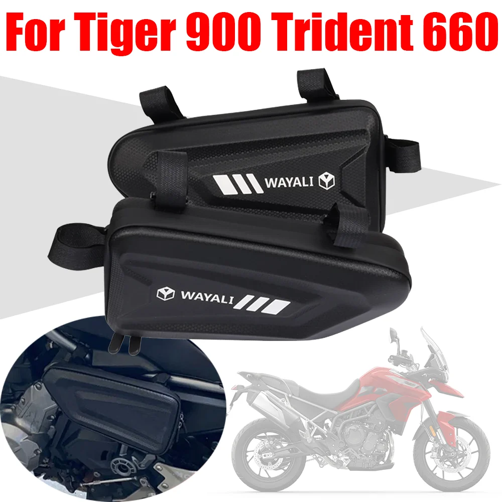 For Triumph TIGER900 Tiger 900 Rally Pro GT Pro LOW Trident 660 Accessories Side Tool Bags Frame Bumper Waterproof Storage Bag