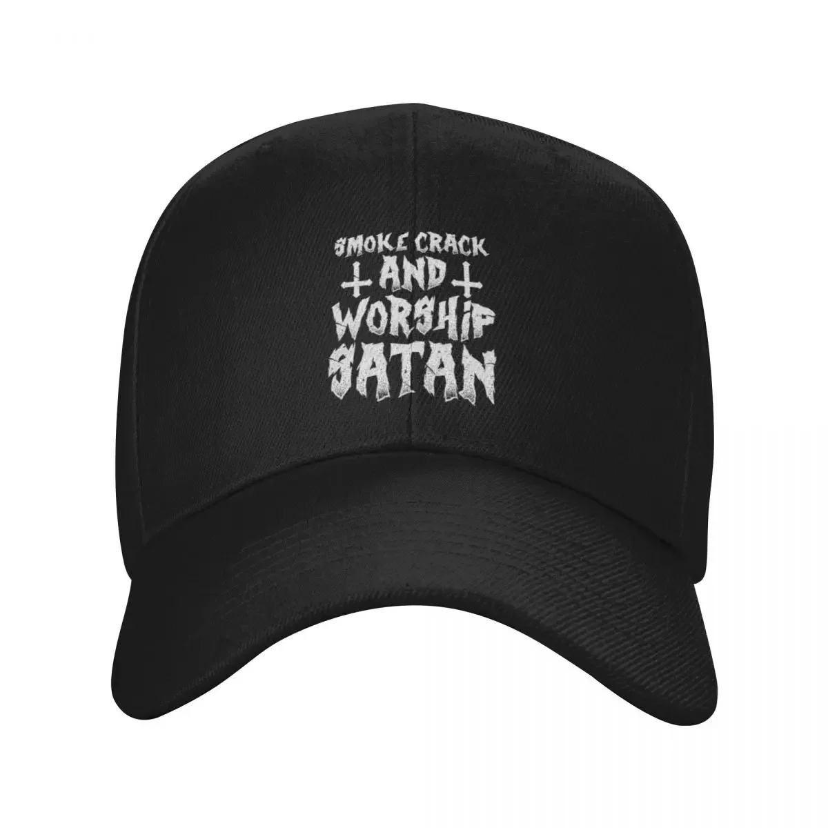 

Smoke Crack And Worship Satan Baseball Cap Uv Protection Solar Hat Christmas Hat Vintage Women's Hats 2025 Men's