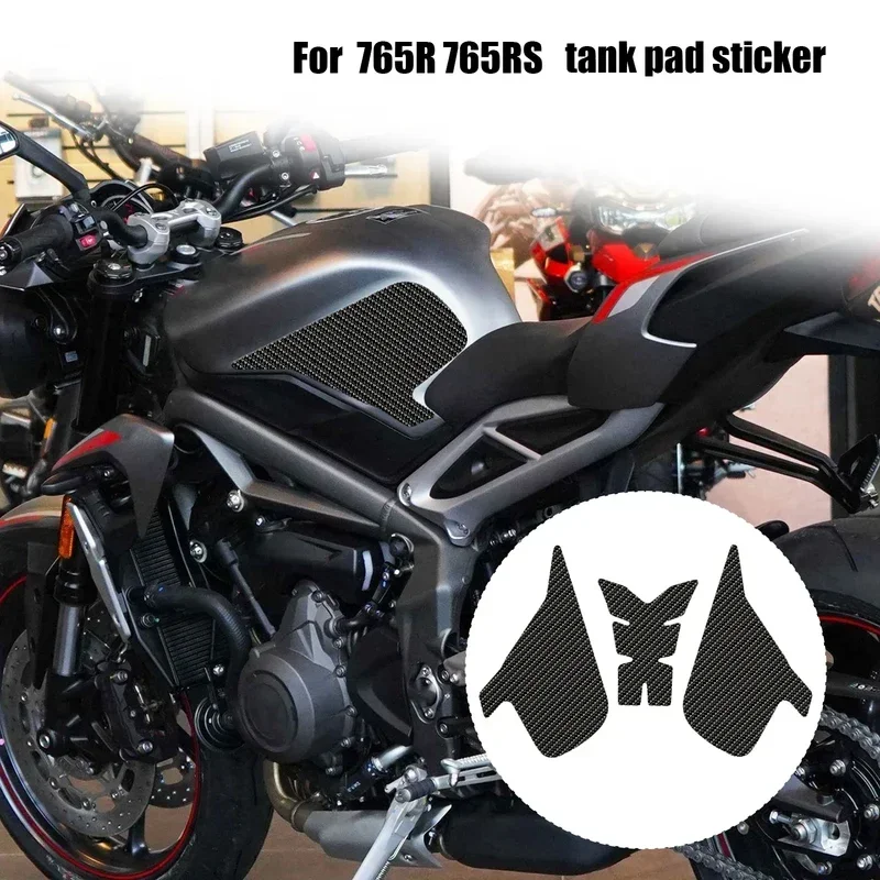 For Triumph Street Triple 765R 765RS Motorcycle  2019- 2021 Protector Anti Slip Tank Pad Sticker Gas Tank Grip Traction Pad 20