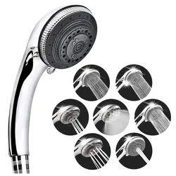 Soffione doccia regolabile facile da usare apparecchio da bagno multifunzione in acciaio inossidabile 7 modalità accessori per il bagno casa