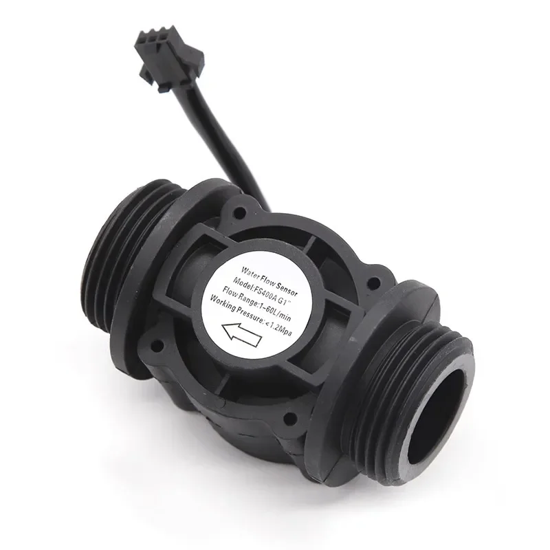 DN25 Water Level Sensor Switch Liquid Flow Meter Counter Vertical/Horizontal Hall Flow sensor FS400A G1'' DC 5-24V 1-60L / min