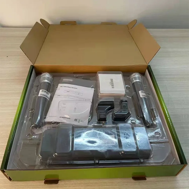 BLX288 إلغاء الضوضاء المعادن المحمولة PG58 المهنية UHF اللاسلكية ثنائي القناة نظام الميكروفون الصوتي BLX288/PG58/BETA58A #4