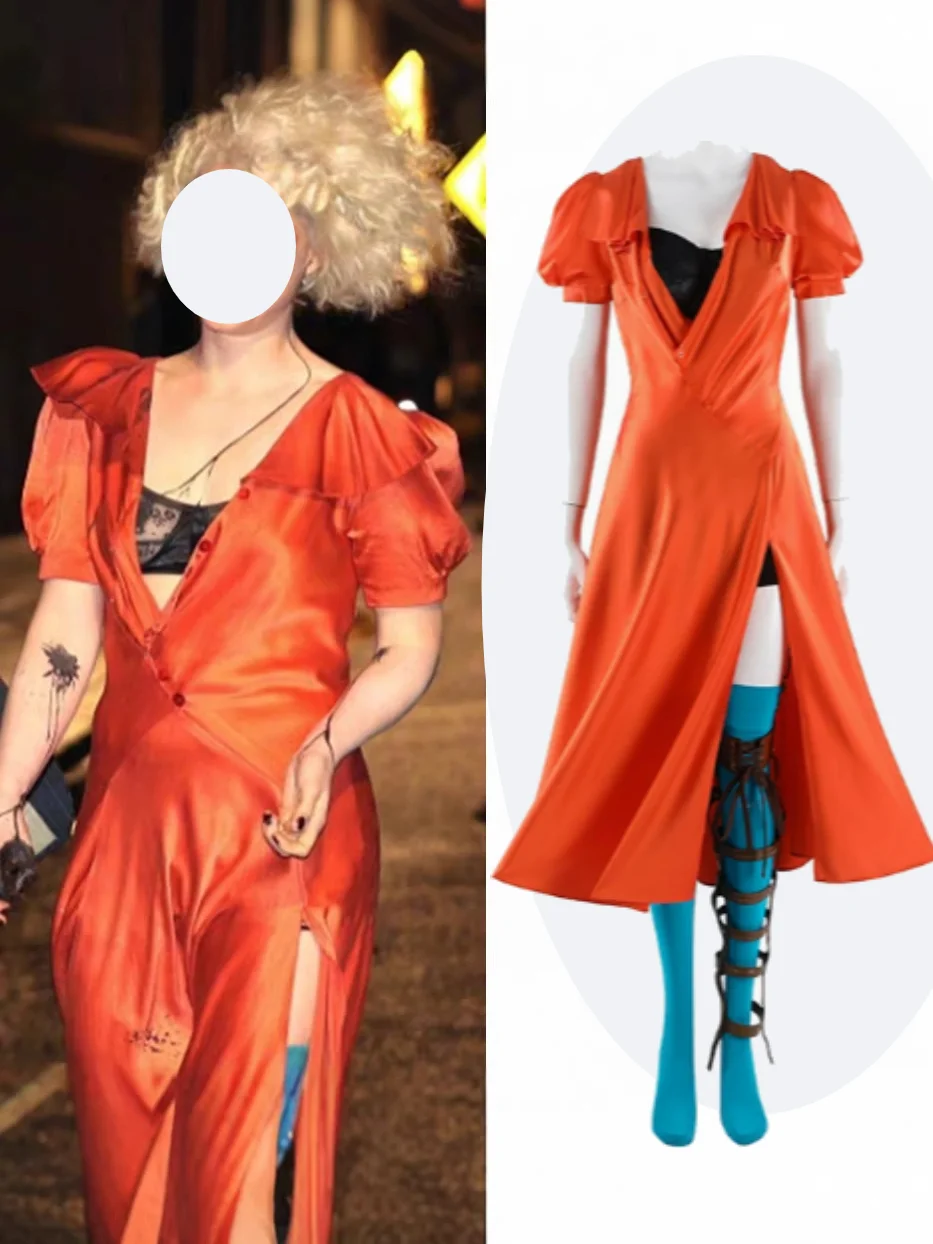 

2026 The Bride Dark Bride Cosplaycostume Movie Inspired Medieval Halloween Costume with Leg Warmers Thigh High Socks Full Set