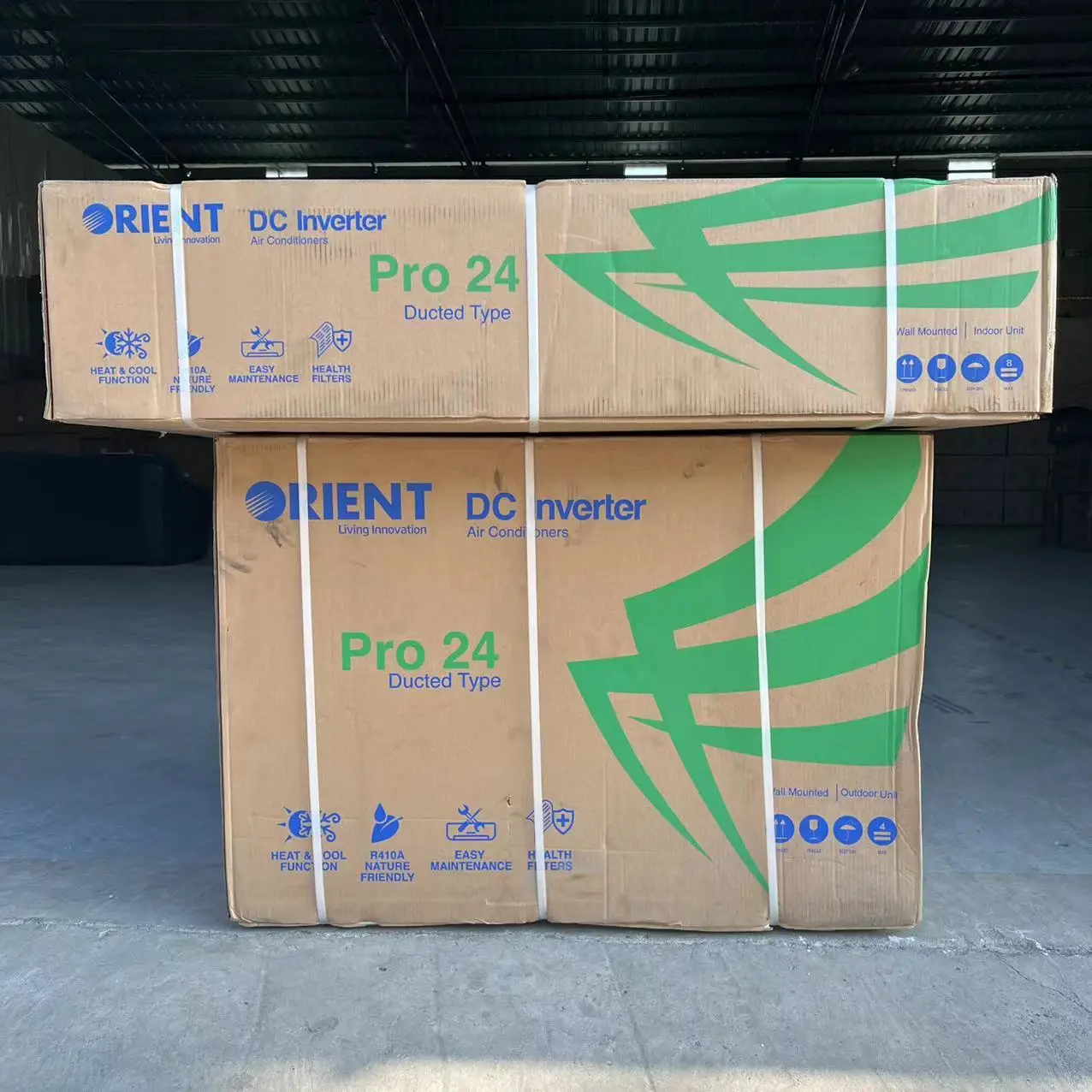 Ceiling Concealed Ducted Type air Conditioner Orient 18000btu 24000btu 36000btu 48000btu DC Inverter Heat Pump 220V 50HZ R410A