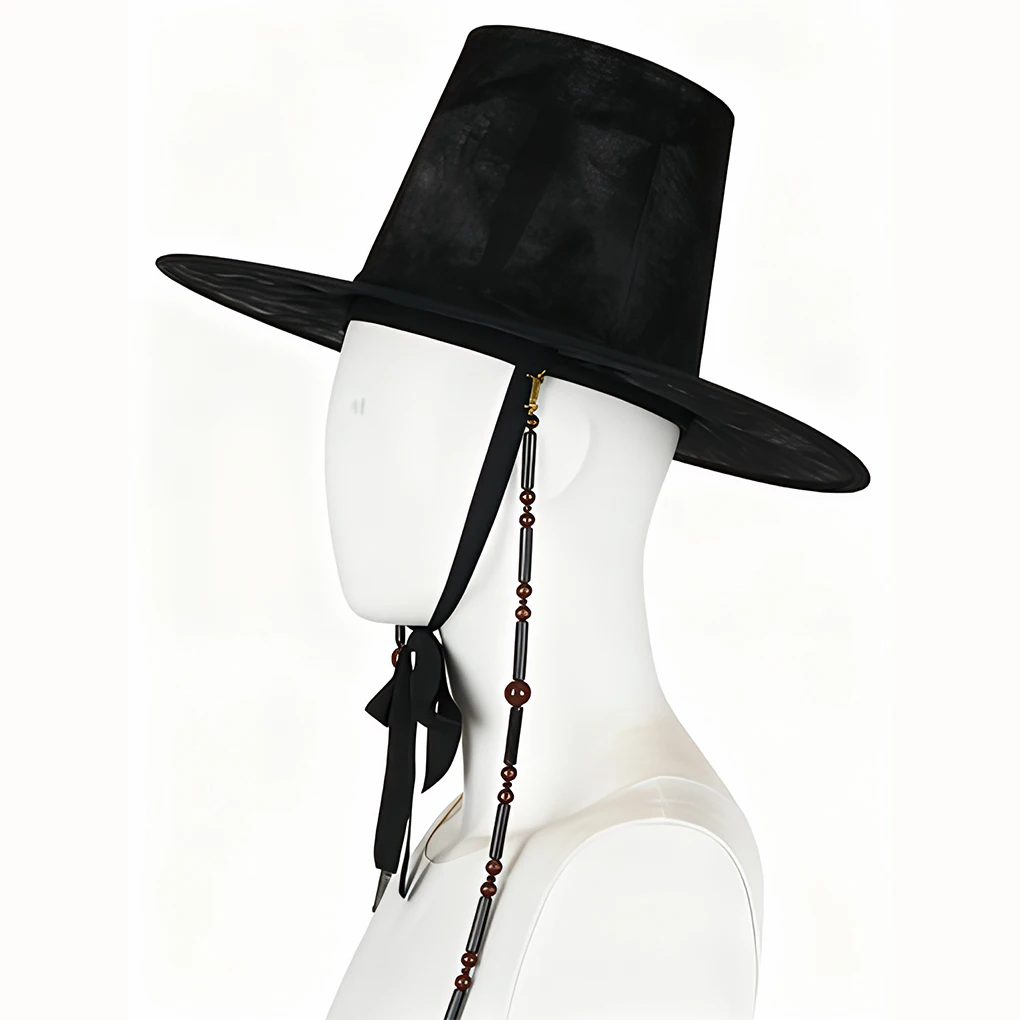 Cappello coreano unico per uomo Copricapo con suono strutturale per cacciatori di demoni Cosplay da uomo in accessori per costumi neri Cappello Gat