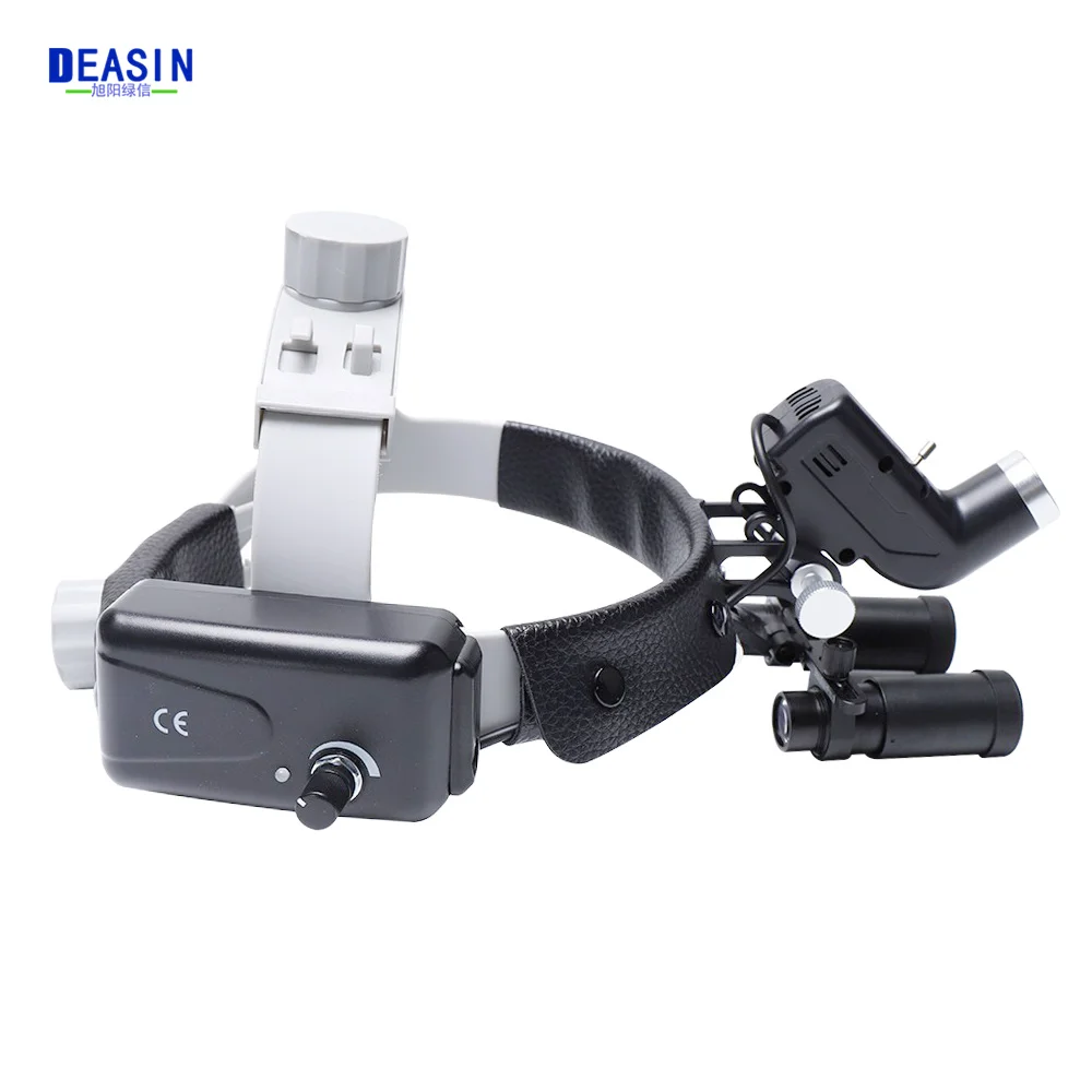 Dental Headband Loupe 4X 5X 6X 8X Magnifier With 5W High Spot Surgical LED Headlight Dentisty Surgical Headlight