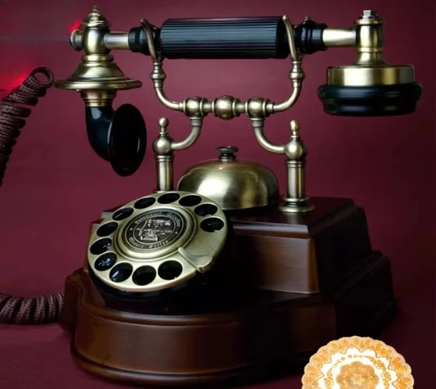 Los Bella Antique Phone 1898TN Rotary Dial Vintage Collection Landline Home Office Fixed-line phone