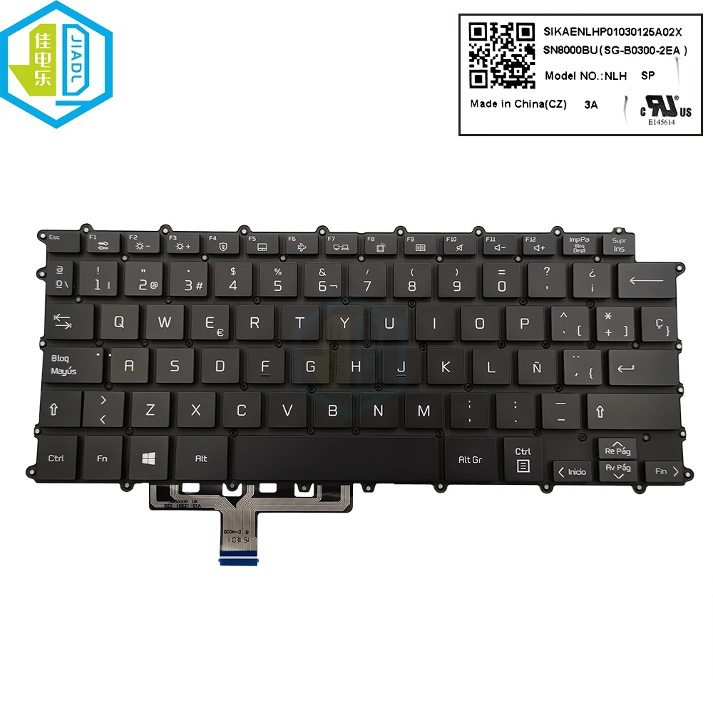 

New Laptop Backlit Spain Spanish Keyboard For LG 14Z90P 14Z90P-G 14Z90P-K Replacement Keyboards Backlight SN8000BU SG-B0300-2EA