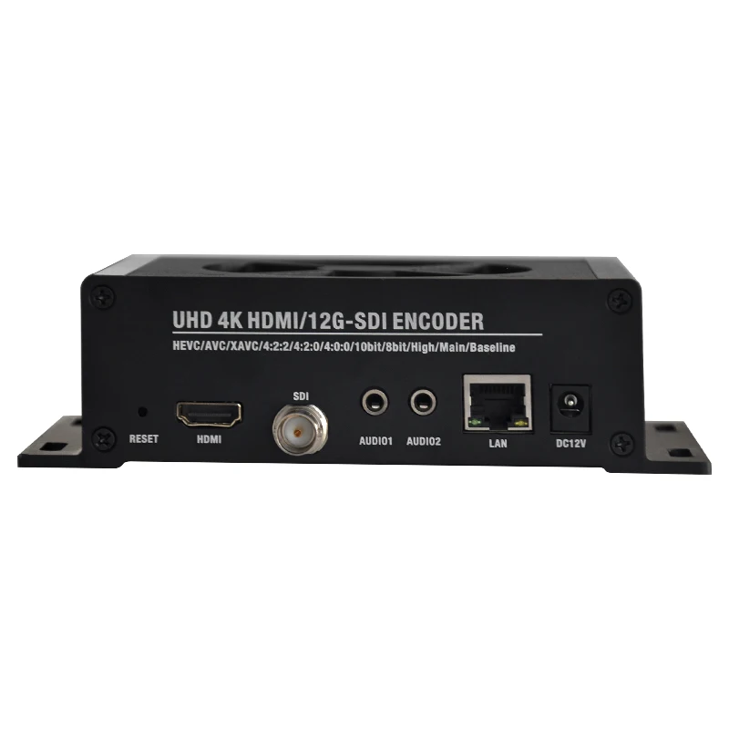 Powerful Function 12G SDI Input and UHD HD MI 4K@60 HD MI 4.2.2 H.265 Video Encoder