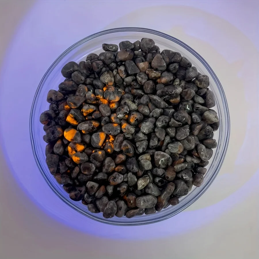 رقائق Yooperlite خزان الأسماك حجر الزخرفية ، الشفاء الكريستال ، زهرية الطاقة ، زخرفة ديكور المنزل