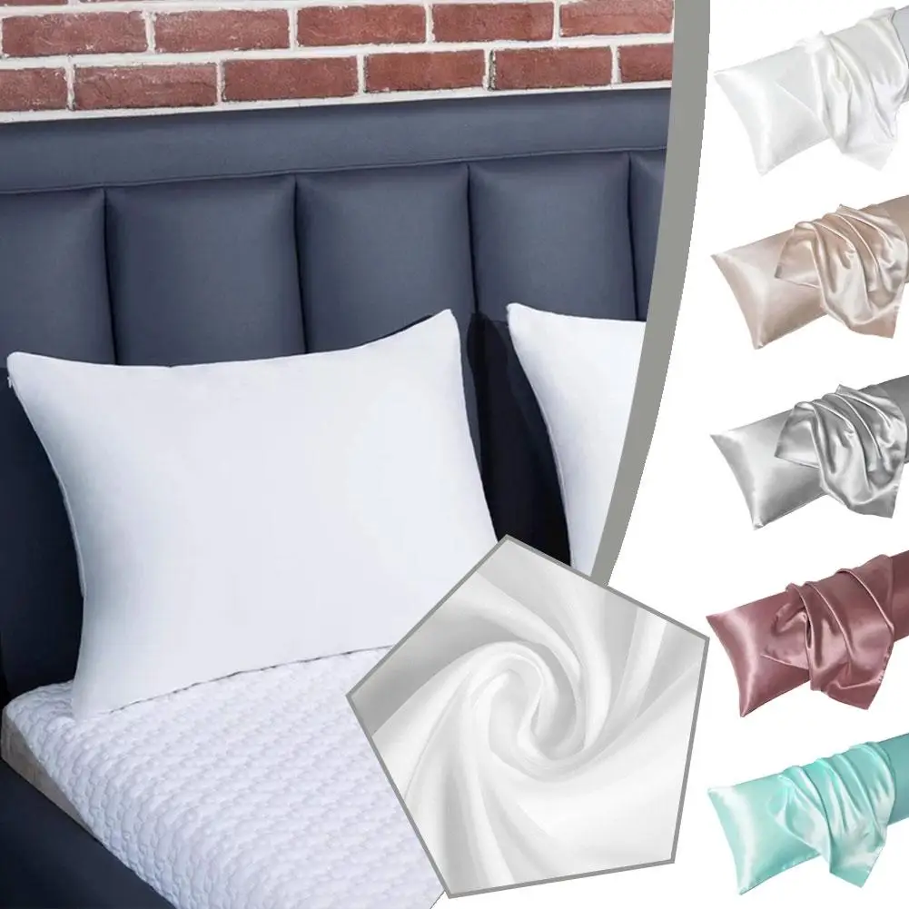 

Multi-color washed silk pillowcase single ice silk sateen silk simulation silk pillowcase