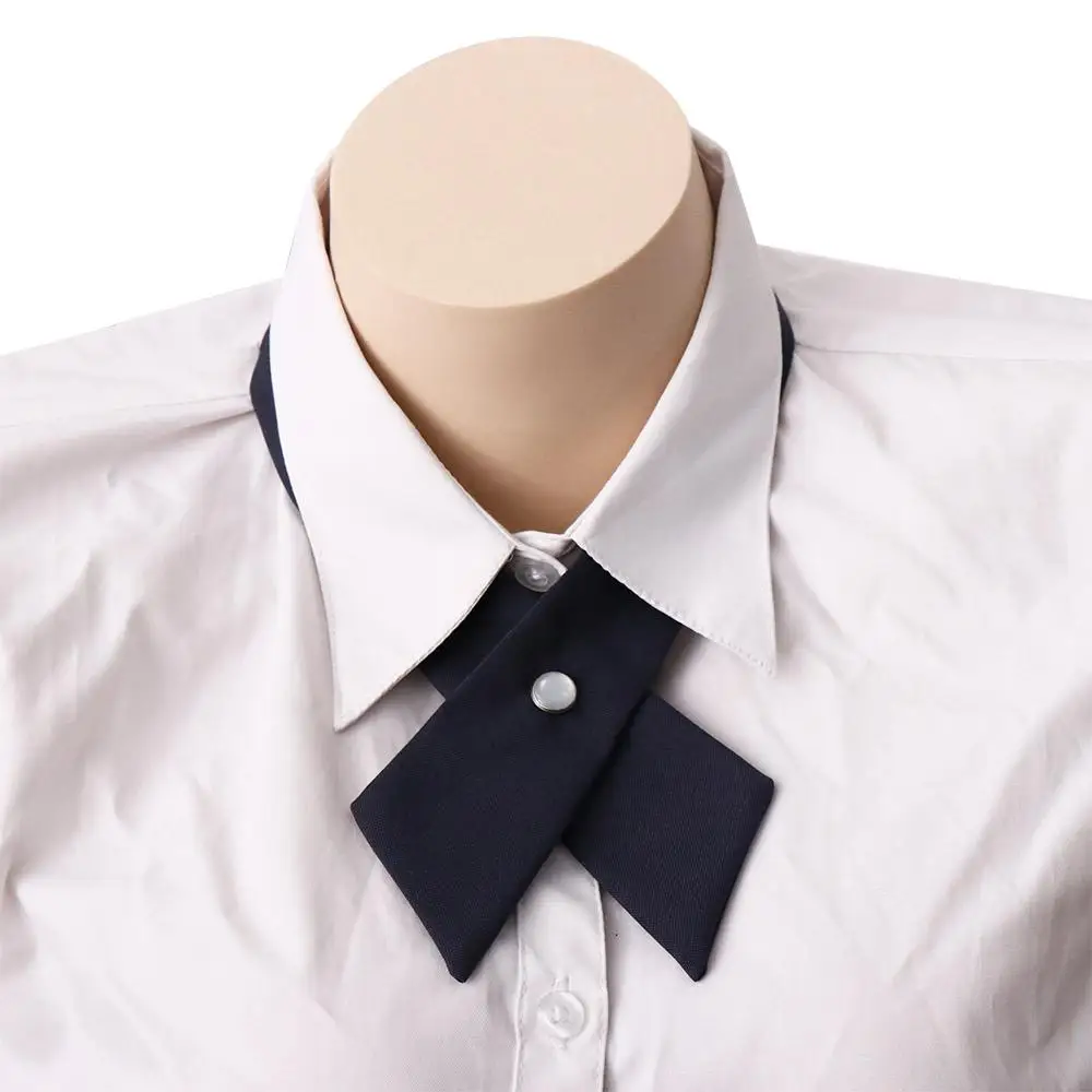 Graduation Cute Formal Solid Color Ribbon Tie JK uniform Tie Uniform Collar Bowtie Cross Bow Tie Cravat Neck Ties JK Bow Tie