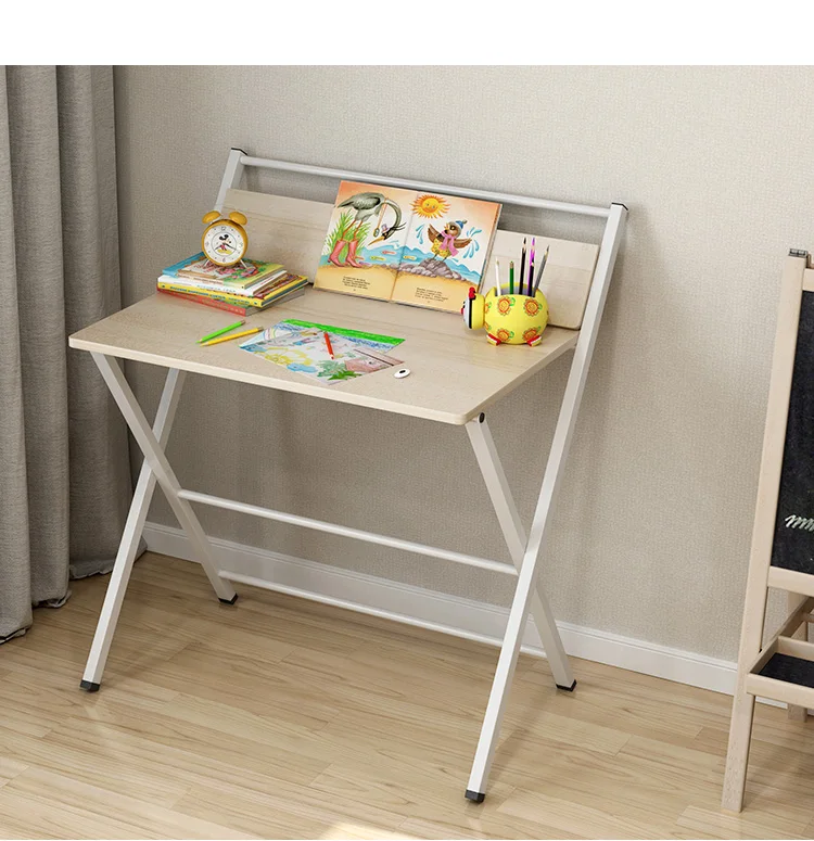 Folding table Simple writing desk computer desk Student desks Simple home rental bedroom Learn small table