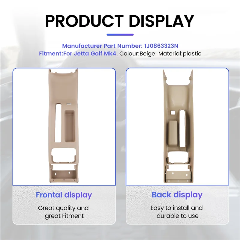ABHX-Car Rear Center Console Cup Holder 1J0863323N For Vw  Jetta Golf Mk4 view 5