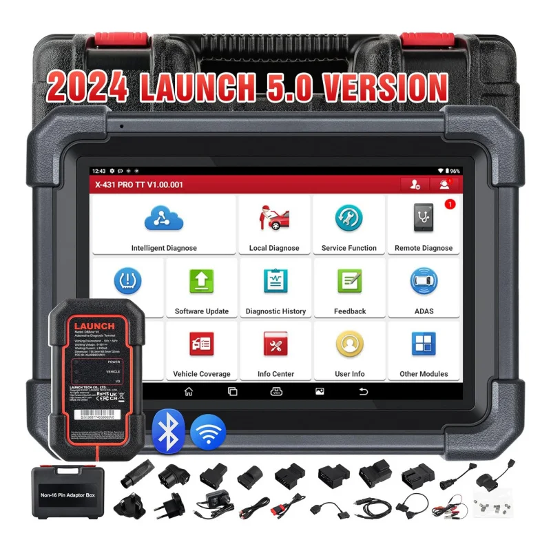 X431 PRO TT Elite Bi-directional Control Scan Tool with 2024 Newly Released DBSCar VII Connector OBD2 Scanner Code Reader