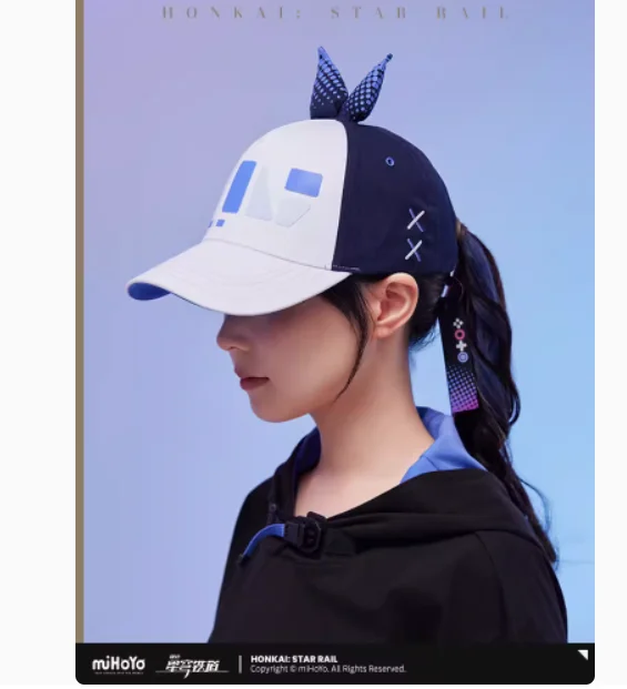 Official Game MiHoYo Honkai Impact 3 Silver Wolf Baseball Cap For Women Men Props Hat Anime Cute Cosplay Gifts