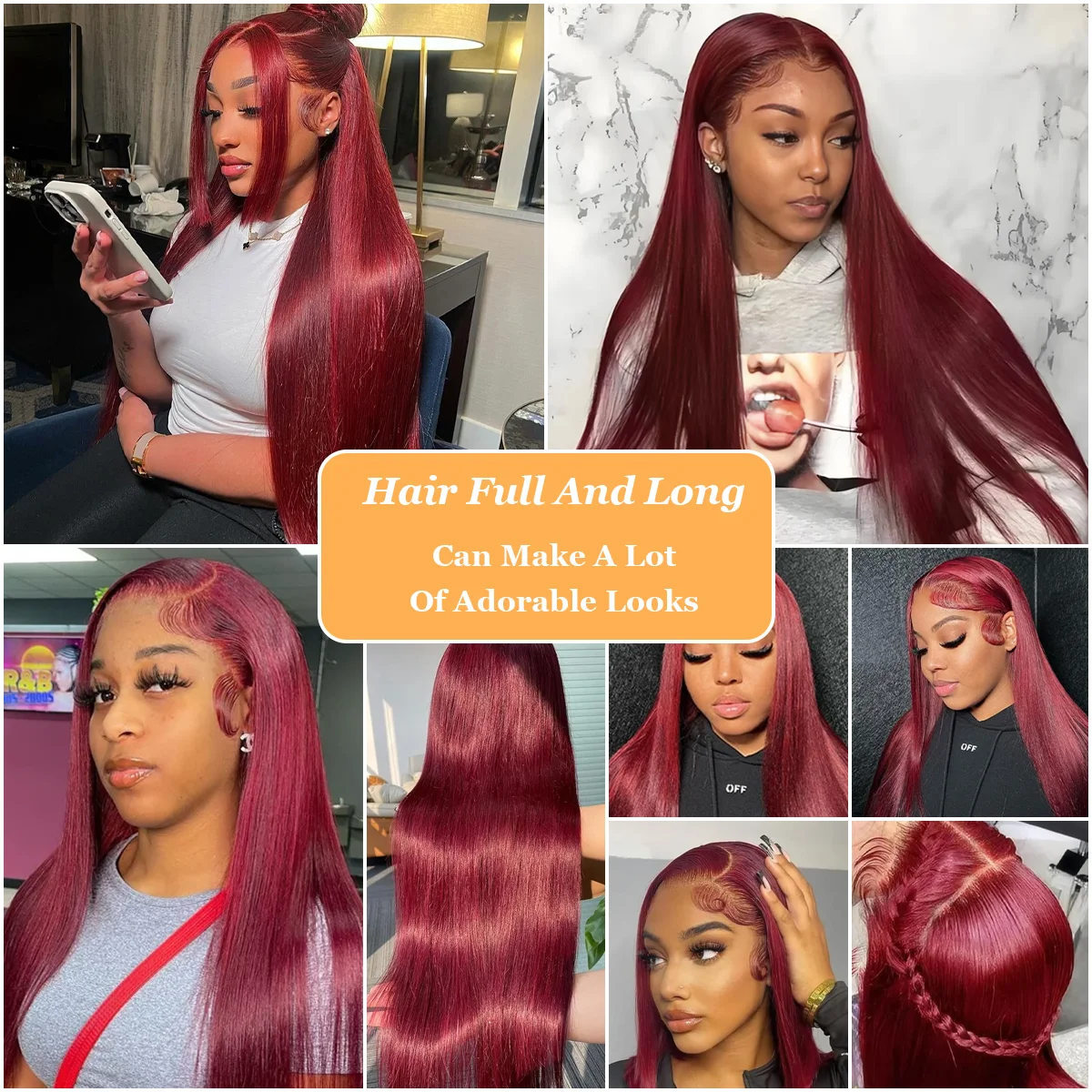 مستقيم 13x6 HD الدانتيل الشفاف الباروكة الأمامية 36 بوصة 220% الكثافة 99J بورجوندي ريال البرازيلي خصلات الشعر المستعار الإنسان للنساء