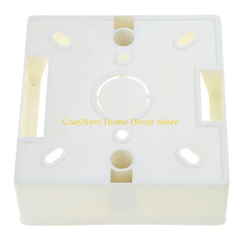 92MF Wall Mounted Junctions Box White PVC Electrical Outlet Mounting Box 86 Type Wall Switches Socket Protections Box