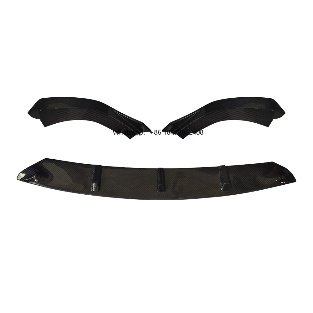 

Dry Carbon Fiber Front Bumper Lip Diffuser Universal Rear Spoilers for VW 8 GTI