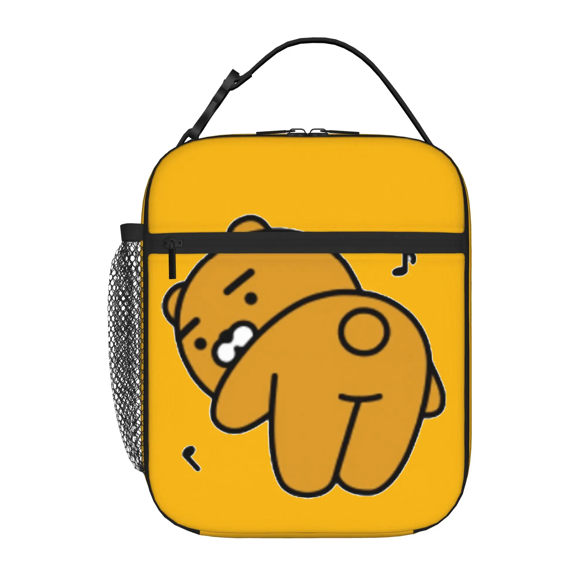 K-Kakao F-Friends Hello! Ryan Insulated Lunch Bag Leakproof  Meal Container Cooler Bag Tote Lunch Box Picnic Food Handbags