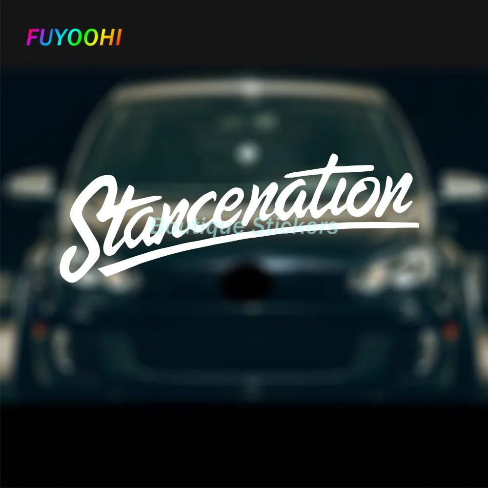 FUYOOHI Exterior/Protection Boutique Stickers NEW English Funny Stancenation Sticker for Girls Car Window Motorcycle Decals