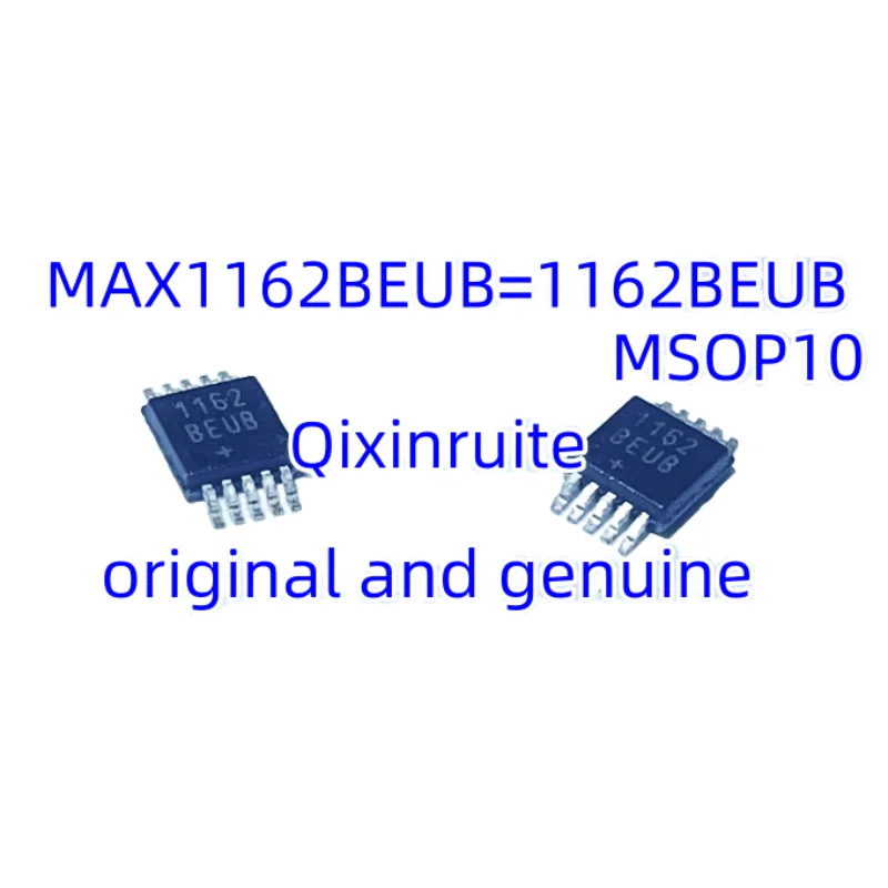 

Qixinruite MAX1162BEUB=1162BEUB SMD MSOP10 power supply voltage: 4.75V~5.25V analog-to-digital conversion chip original genuine