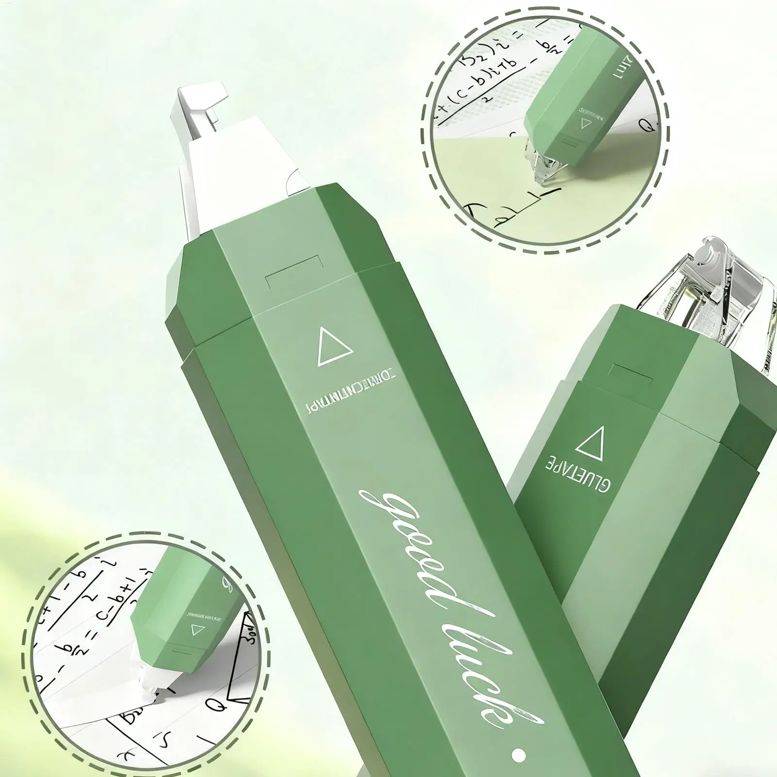 شريط تصحيح أبيض 4 قطع سهل الاستخدام أدوات مكتبية لوازم شريط لاصق أسطوانة للحرف اليدوية للرجال والنساء والأولاد والبنات