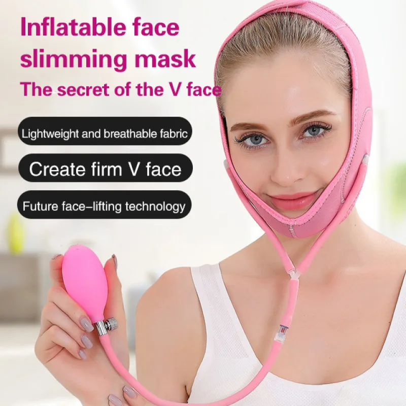 Inflatable mask V face ware small face shaping sleep mask paste lifting and firming face sculpture V face bandage