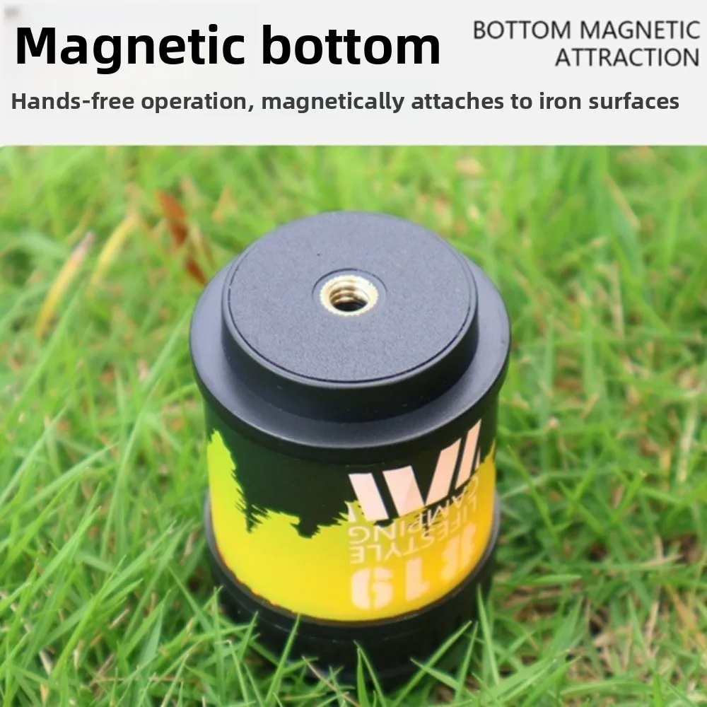 1000 مللي أمبير قابلة للشحن LED التخييم ضوء قاعدة مغناطيسية 4 أوضاع الإضاءة القابلة للتعديل ضوء الطوارئ 4 أوضاع عكس الضوء #4