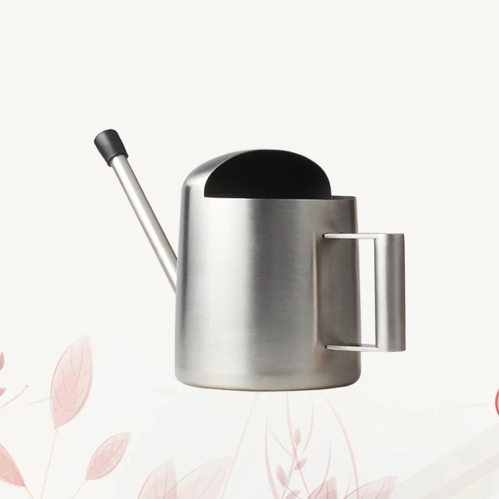 1pc Stainless Steel Watering Can Long Mouth Design Lightweight For Indoor Outdoor Garden Plants Flower Yard Metal Succulent - Image 2