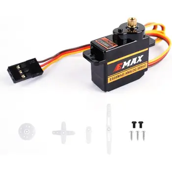 EMAX EMX-SV-0275 ES08MA II 12g Servo analógico de engranaje de Metal para RC robótica avión ala coche Radio Control Rc Robot