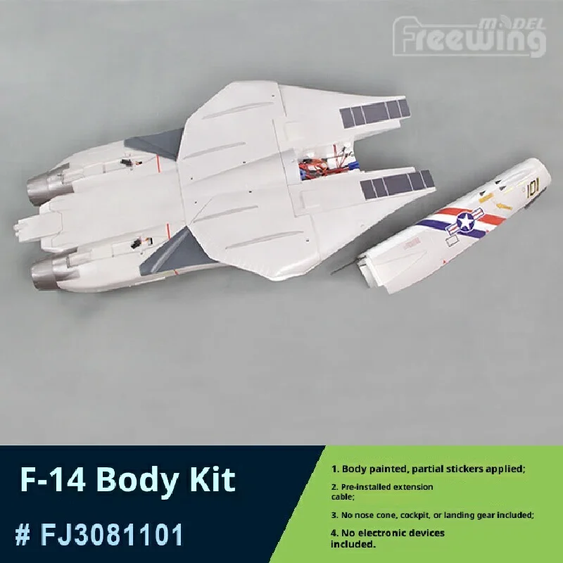 80 Channel F-14 Special Accessories 1/3 Body Flat Tail Head Cover Cockpit Landing Gear Front Wheel Axle Stickers