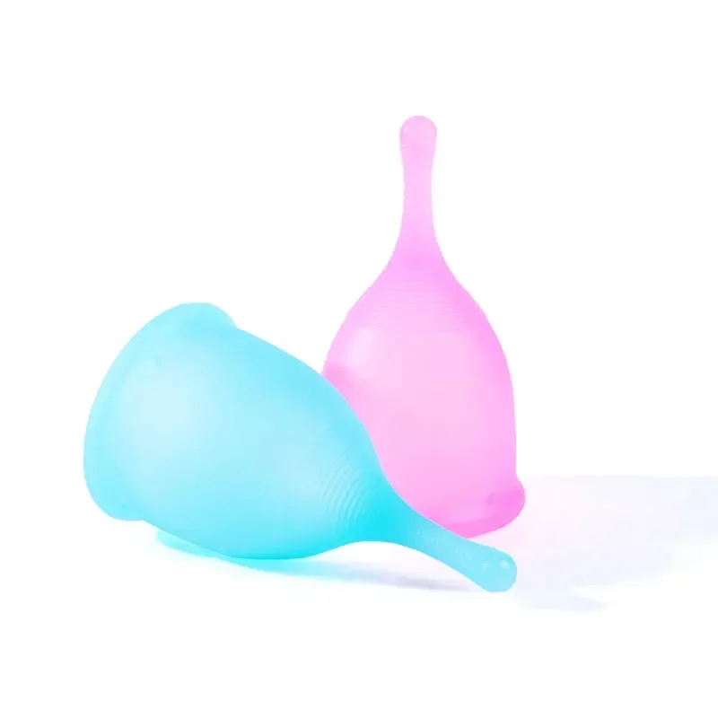 

1pc Menstrual Cup Medical Silicone Lady Feminine Hygiene Copa Women Period Soft Grade with Storage Case Leak-proof Reusable