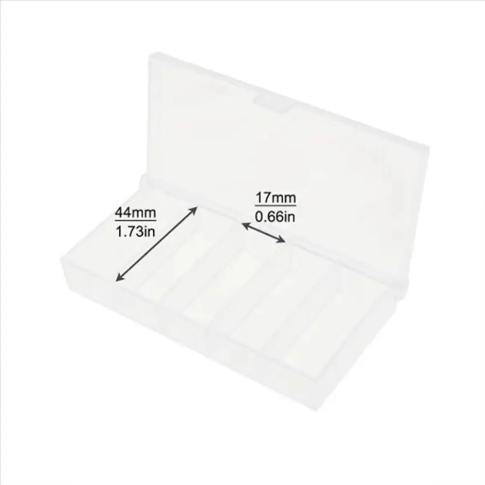 5 Grid Fishing Tackle Storage Box Transparent Plastic Fishing Lure Box Storage Box Mini