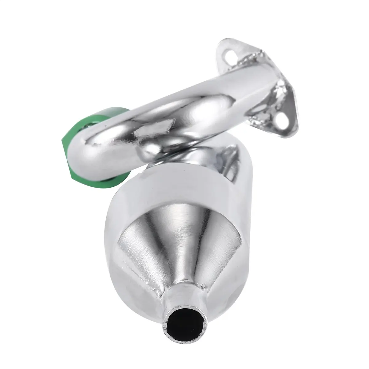 

ABJV Metal Exhaust Pipe for 1/5 BAHA ROVAN BAJA 5B KINGMOTOR RC CAR RACING TOYS PARTS,Silver+Green