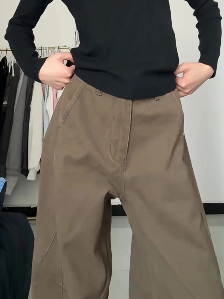 

Широкие джинсовые джинсы с завышенной талией в стиле ретро, женские утягивающие брюки прямого кроя с высокой талией, новинка зимы, наряд больших размеров